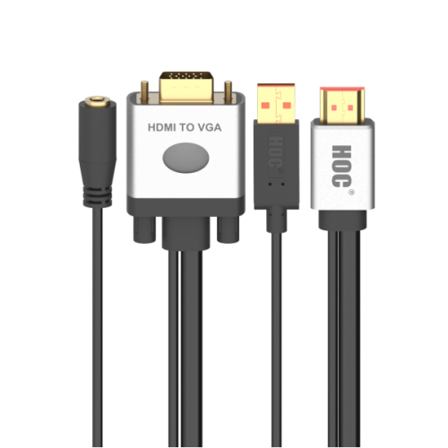 HDMI TO VGA CABLE COM CONVERTOR 2M – HVCC-2L