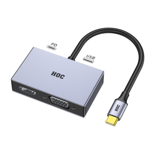 Type C To HDMI+VGA+USB3.0+PD Converter 4 in 1 – VYAS